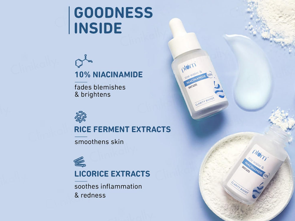 Plum 10% Niacinamide Clarity Boost Face Serum With Rice Water
