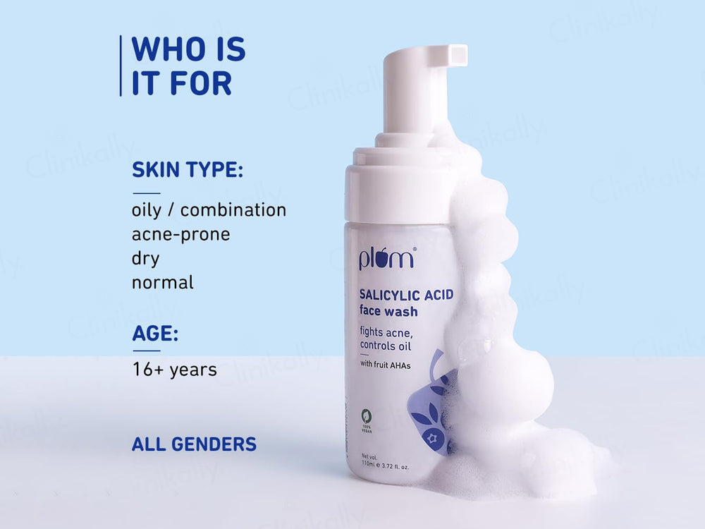 Plum 1% Salicylic Acid Anti Acne Foaming Face Wash With Fruit AHAs