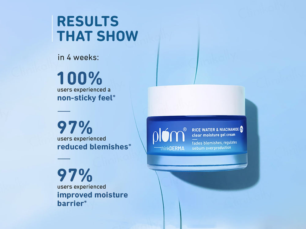 Plum 2% Niacinamide Clear Moisture Gel Cream With Rice Water