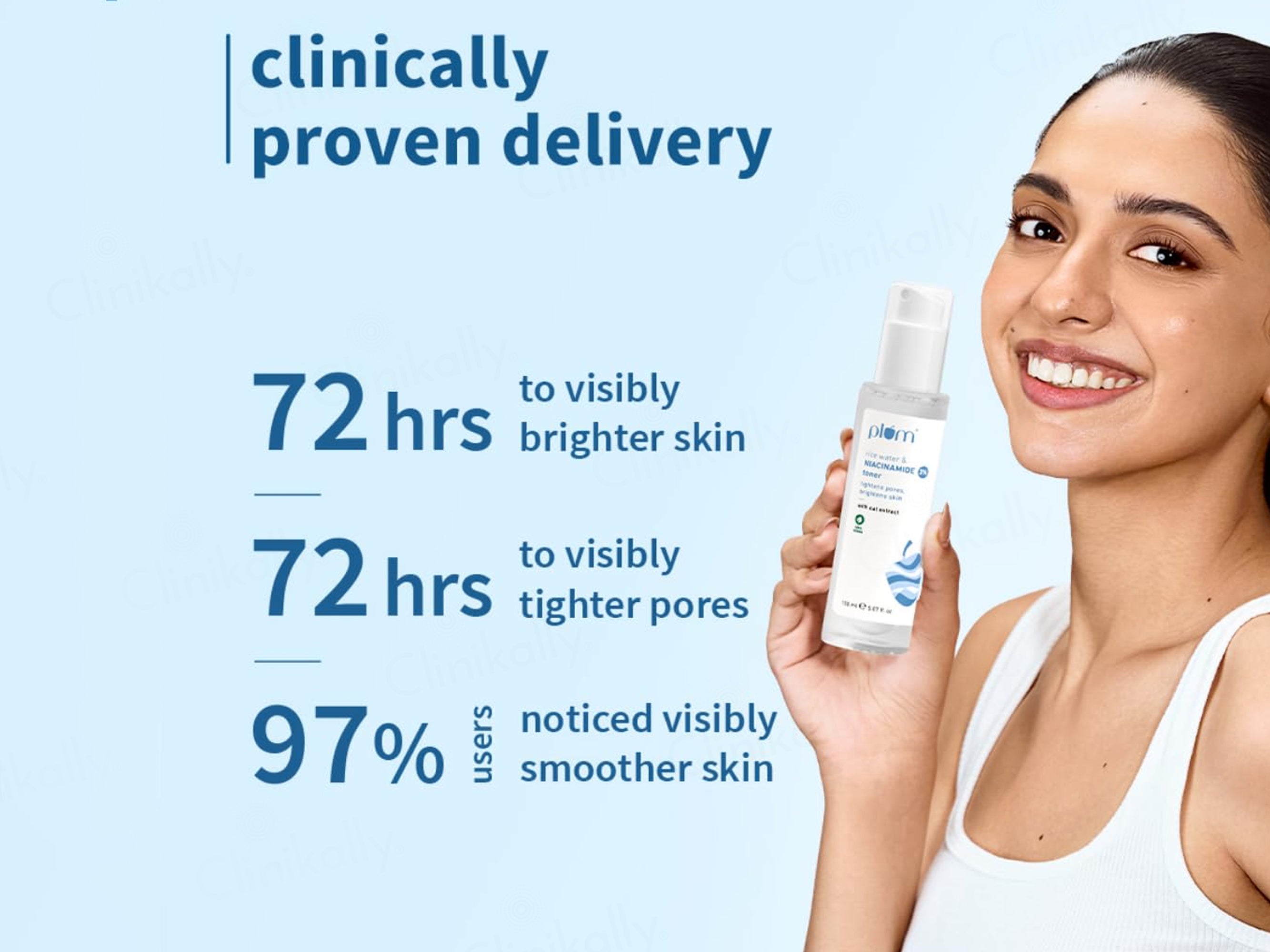 Plum 3% Niacinamide Face Toner With Rice Water & Oat Extract