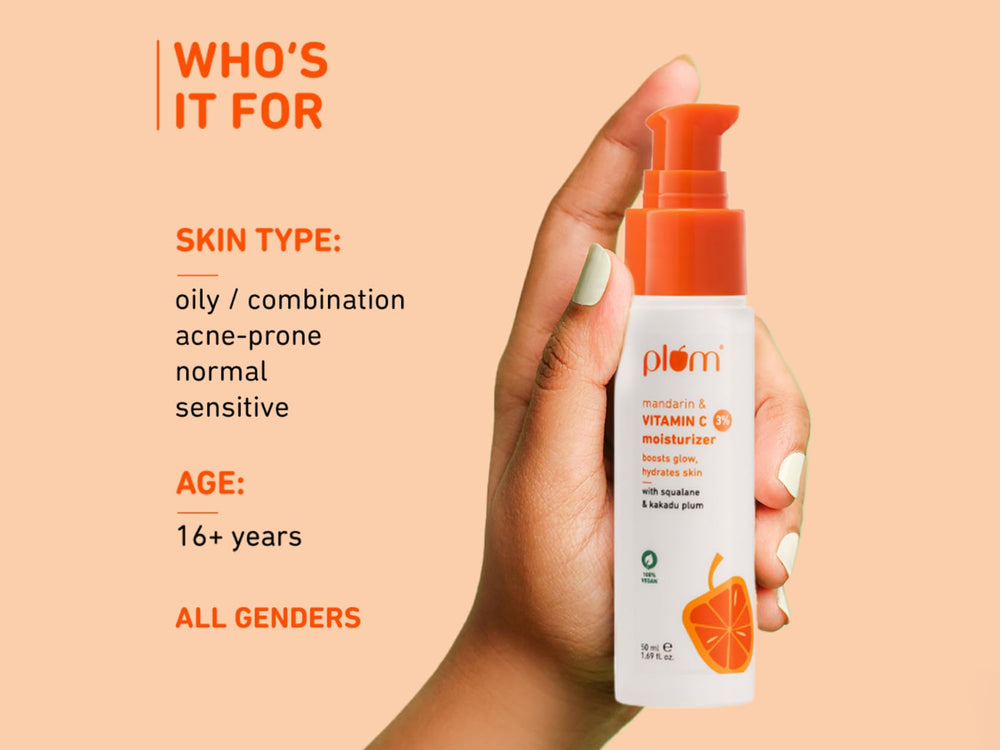 Plum 3% Vitamin C Glow Boost Moisturizer With Mandarin