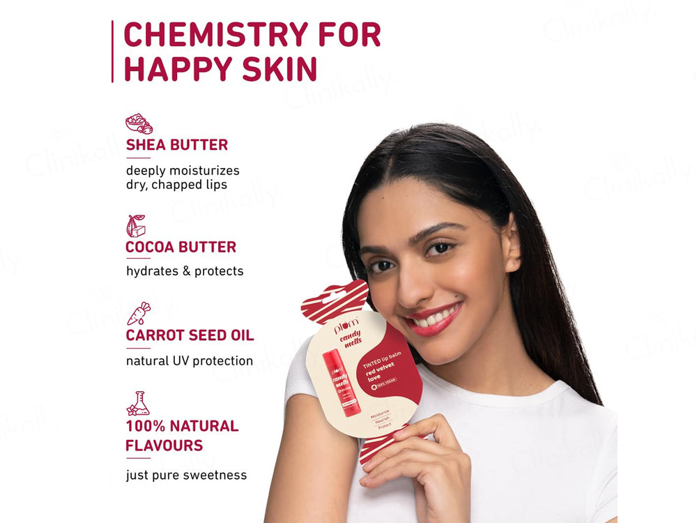 Plum Candy Melts Red Velvet Love Tinted Lip Balm