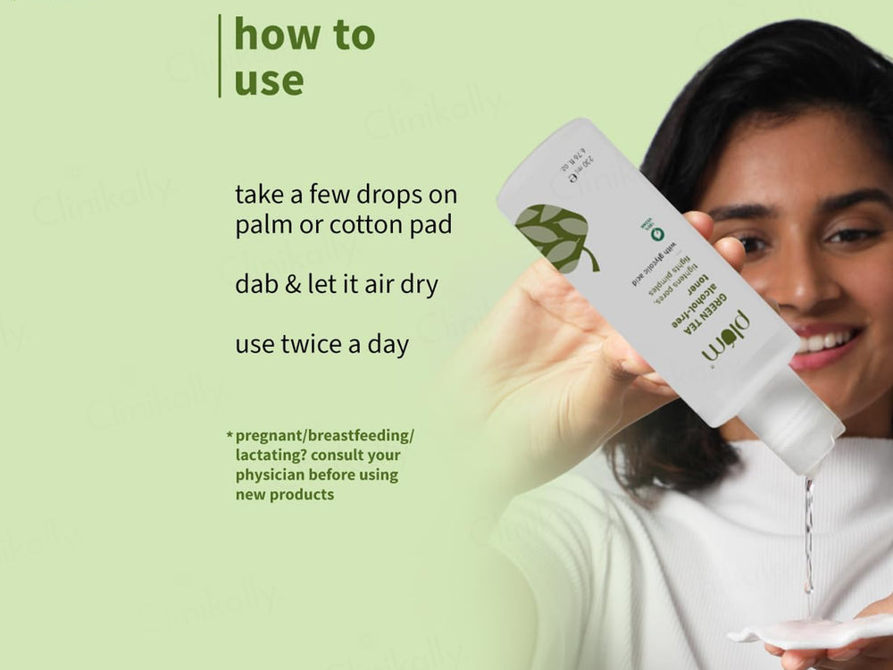 Plum Green Tea Alcohol-Free Face Toner With Glycolic Acid