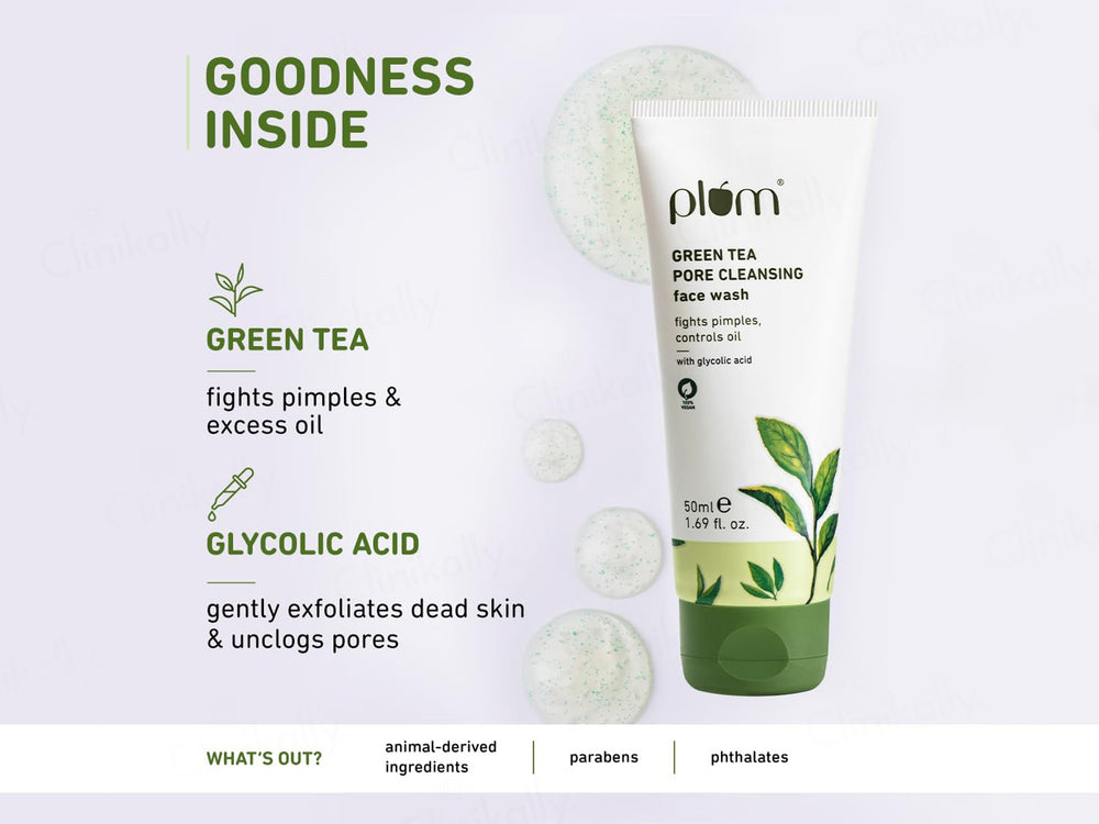 Plum Green Tea Pore Cleansing Face Wash With Glycolic Acid