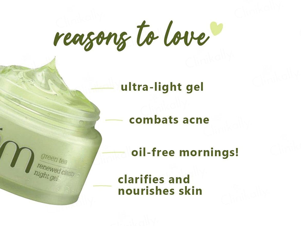 Plum Green Tea Renewed Clarity Night Gel For Balanced Hydration