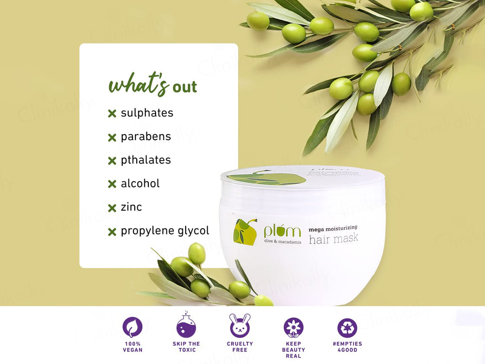 Plum Olive & Macadamia Mega Moisturizing Hair Mask