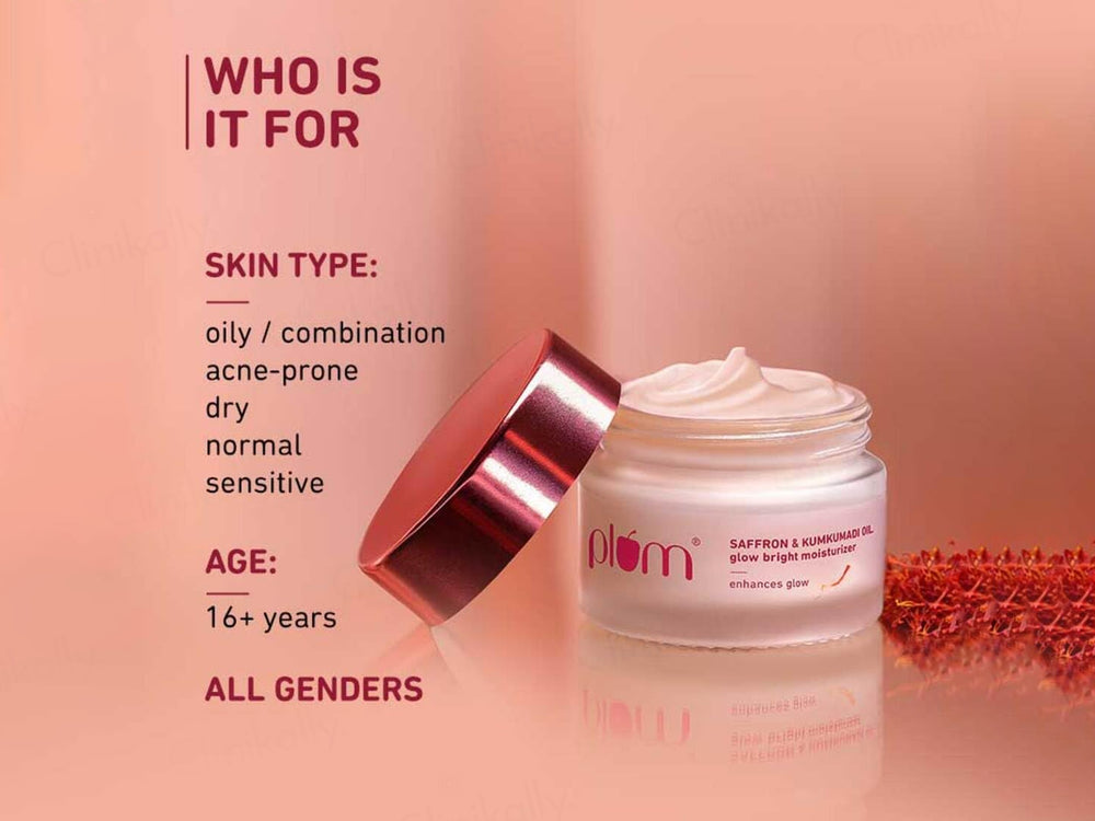 Plum Saffron & Kumkumadi Oil Glow Bright Moisturizer SPF 35
