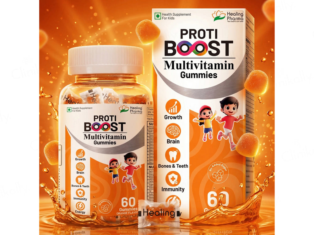 Proti Boost Multivitamin Gummies For Kids - Orange Flavour