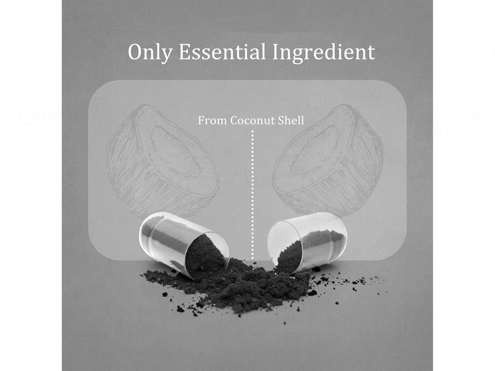 Pure Nutrition Activated Charcoal 1200mg Veg Capsule