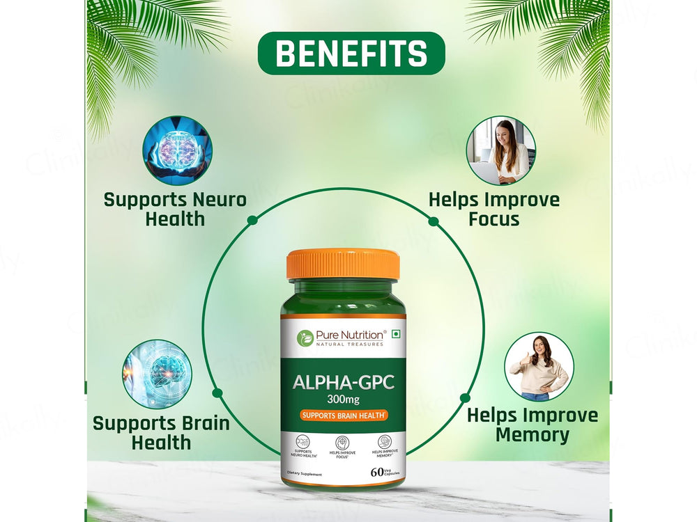 Pure Nutrition Alpha-GPC 300mg Veg Capsule