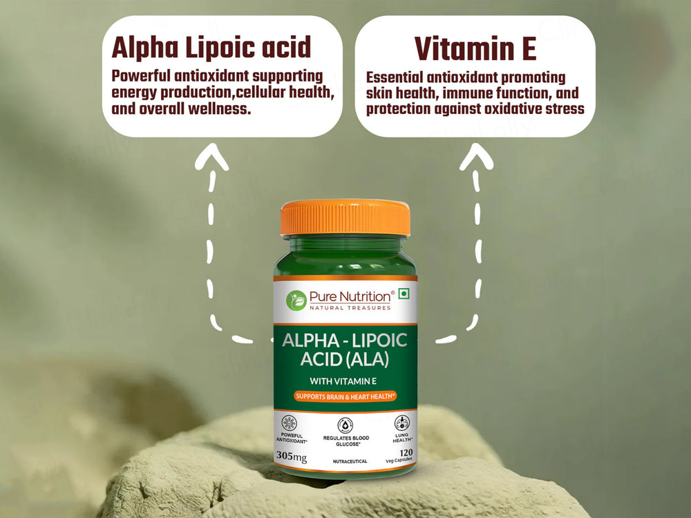 Pure Nutrition Alpha-Lipoic Acid (ALA) 305mg Veg Capsule