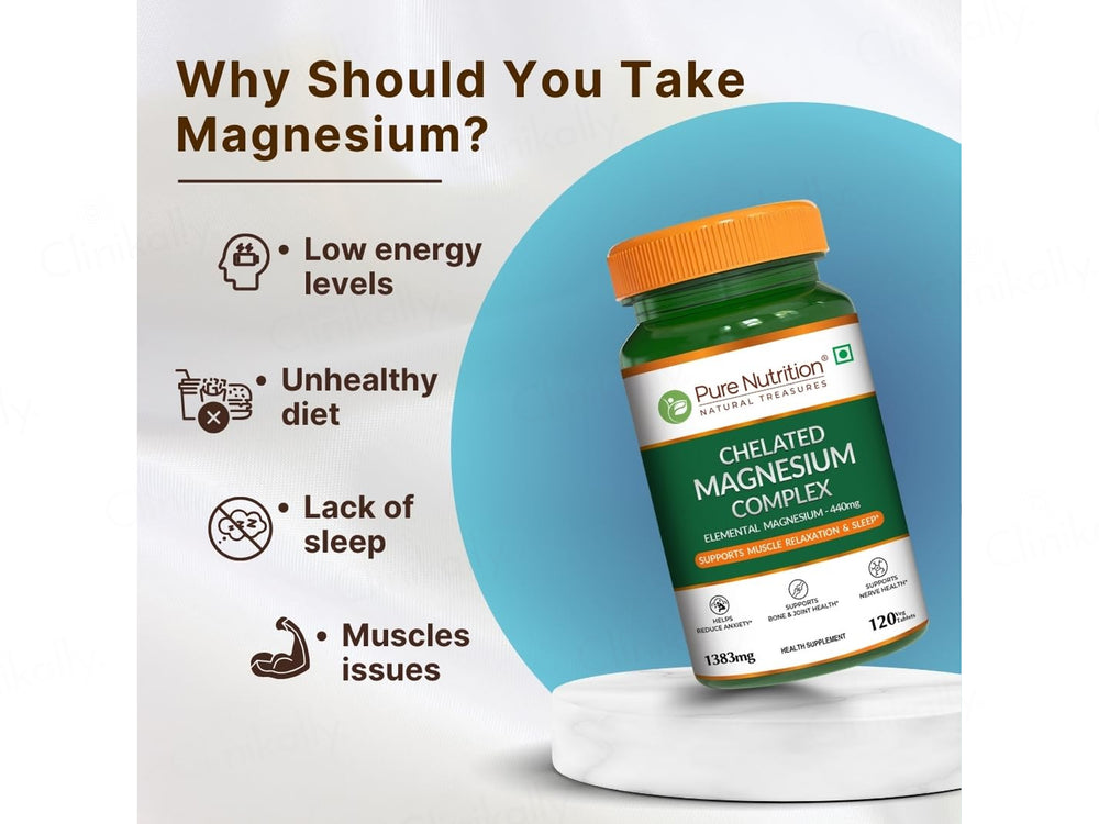 Pure Nutrition Chelated Magnesium Complex Veg Tablet