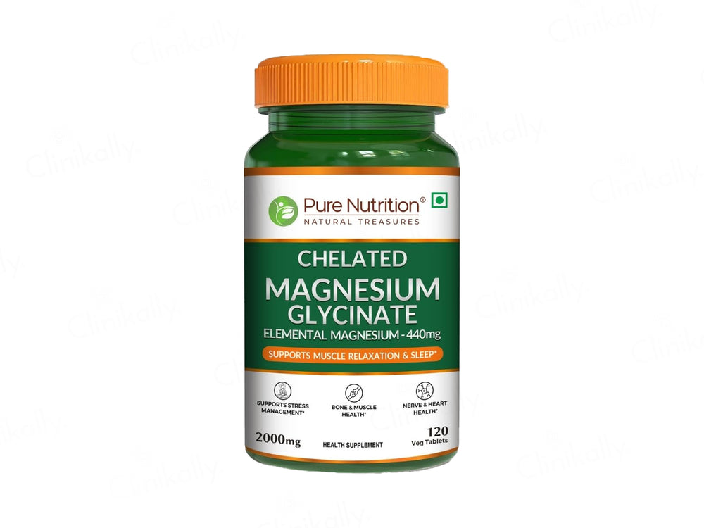 Pure Nutrition Chelated Magnesium Glycinate Veg Tablet