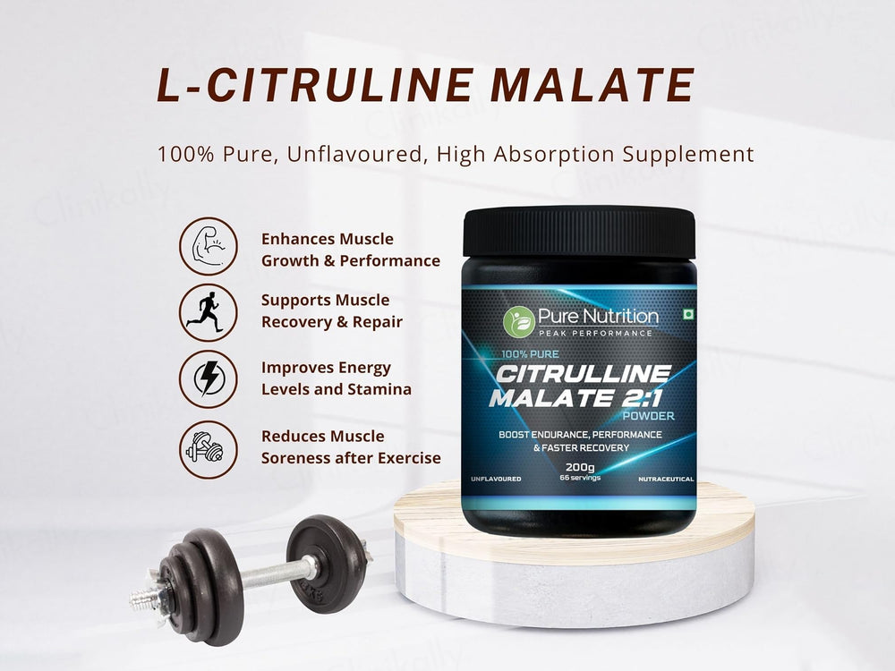 Pure Nutrition Citrulline Malate 2:1 Nutraceutical Powder - Unflavoured