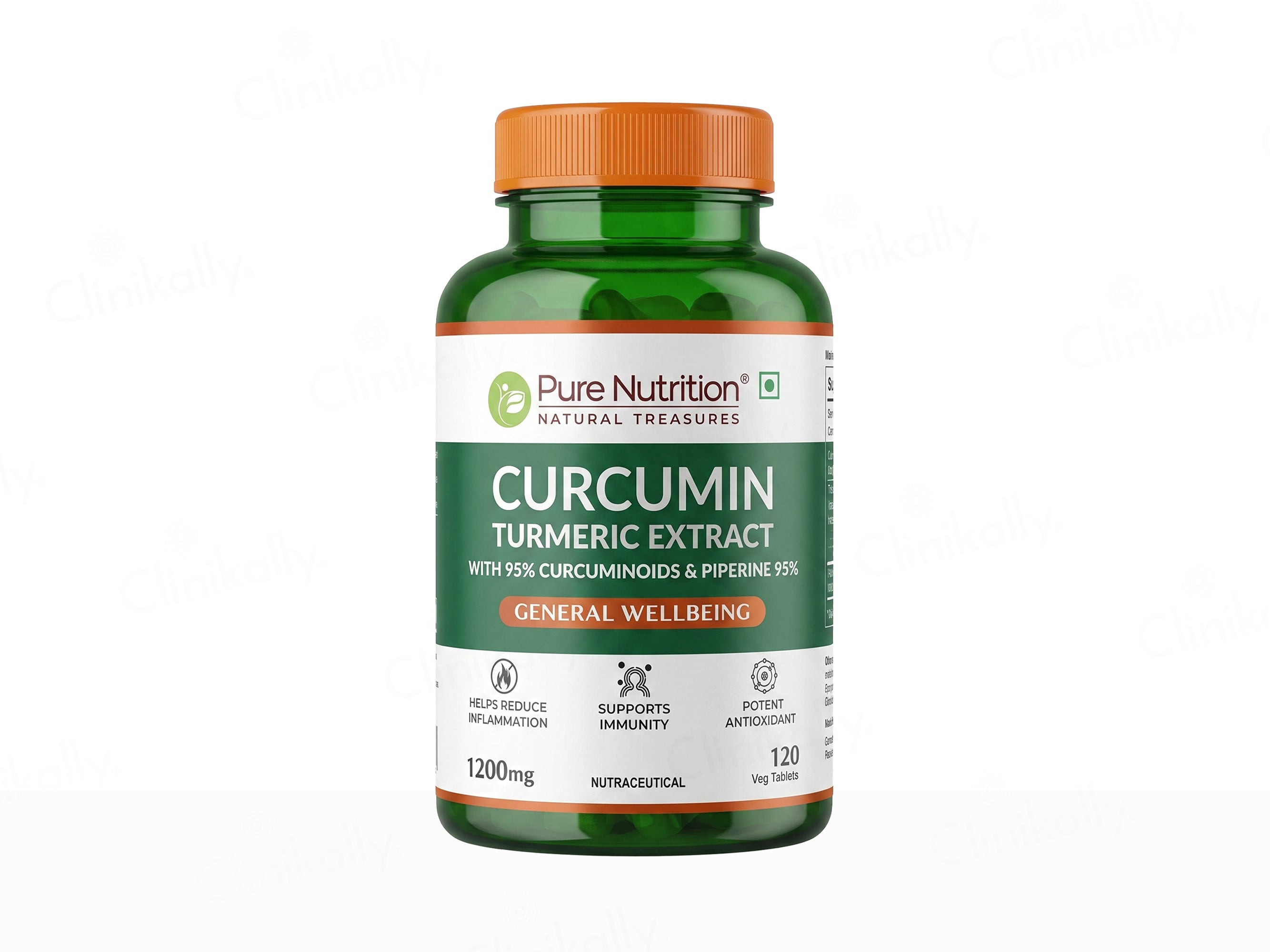 Pure Nutrition Curcumin Turmeric Extract 1200mg Veg Tablet