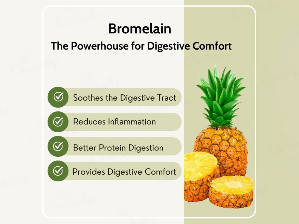 Pure Nutrition Digestive Enzymes With Bromelain Veg Capsule