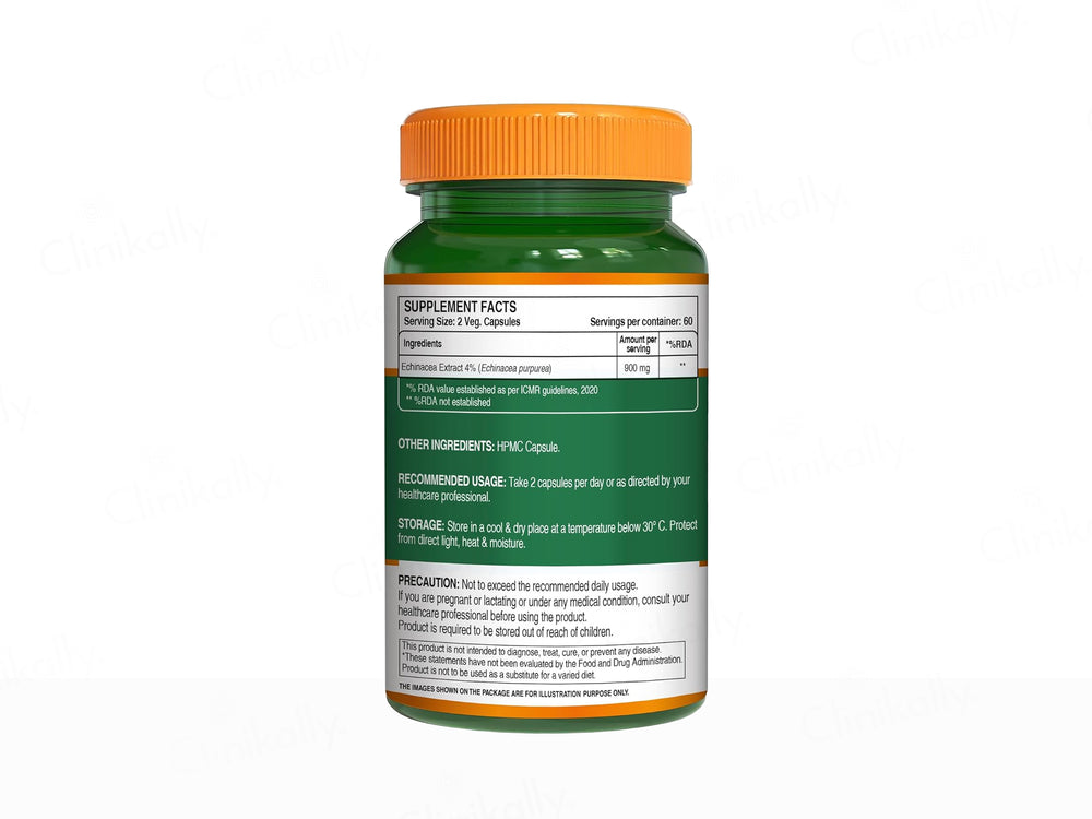 Pure Nutrition Echinacea Purpurea Root Extract 900mg Veg Capsule