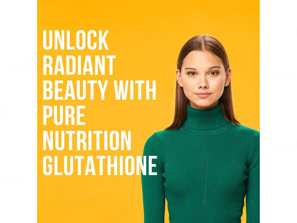 Pure Nutrition Glutathione 500mg With Vitamin C & Saffron Effervescent Tablet - Orange Flavour