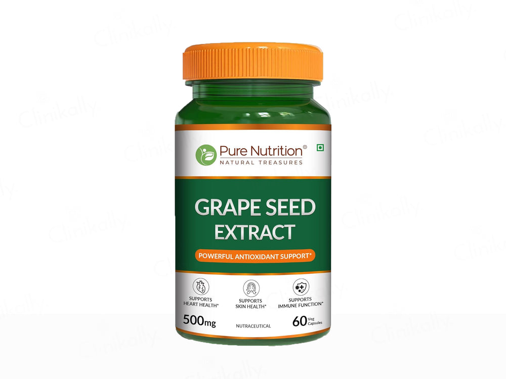 Pure Nutrition Grape Seed Extract 500mg Veg Capsule