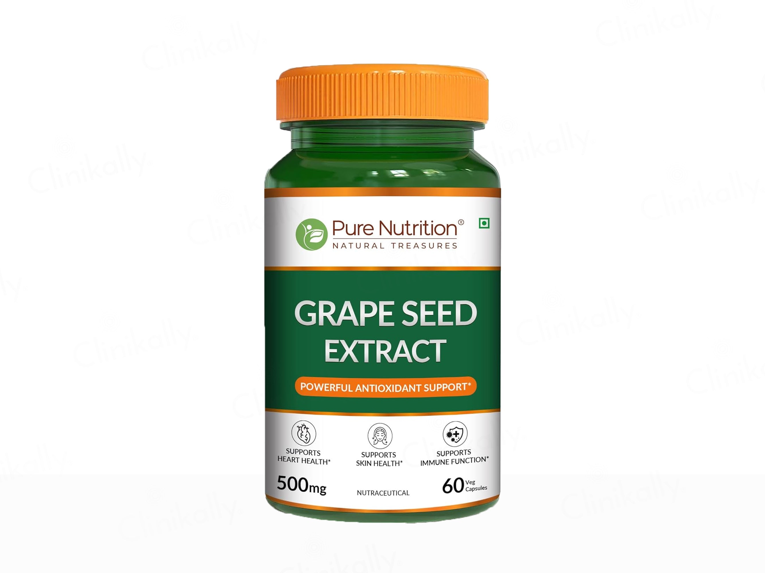Pure Nutrition Grape Seed Extract 500mg Veg Capsule