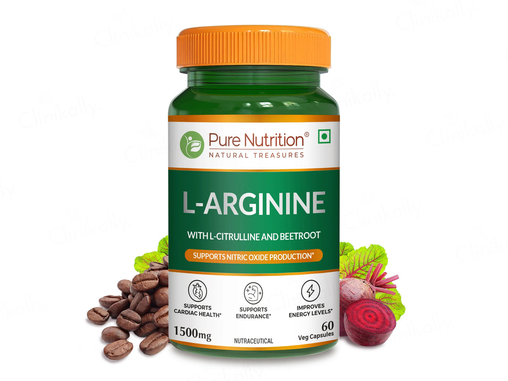 Pure Nutrition L-Arginine 1500mg Veg Capsule