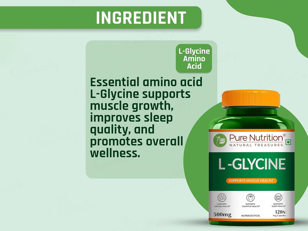 Pure Nutrition L-Glycine 500mg Veg Capsule