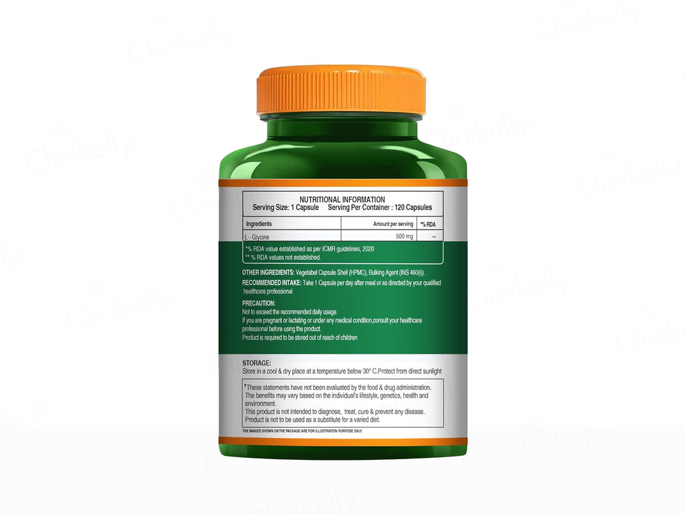 Pure Nutrition L-Glycine 500mg Veg Capsule