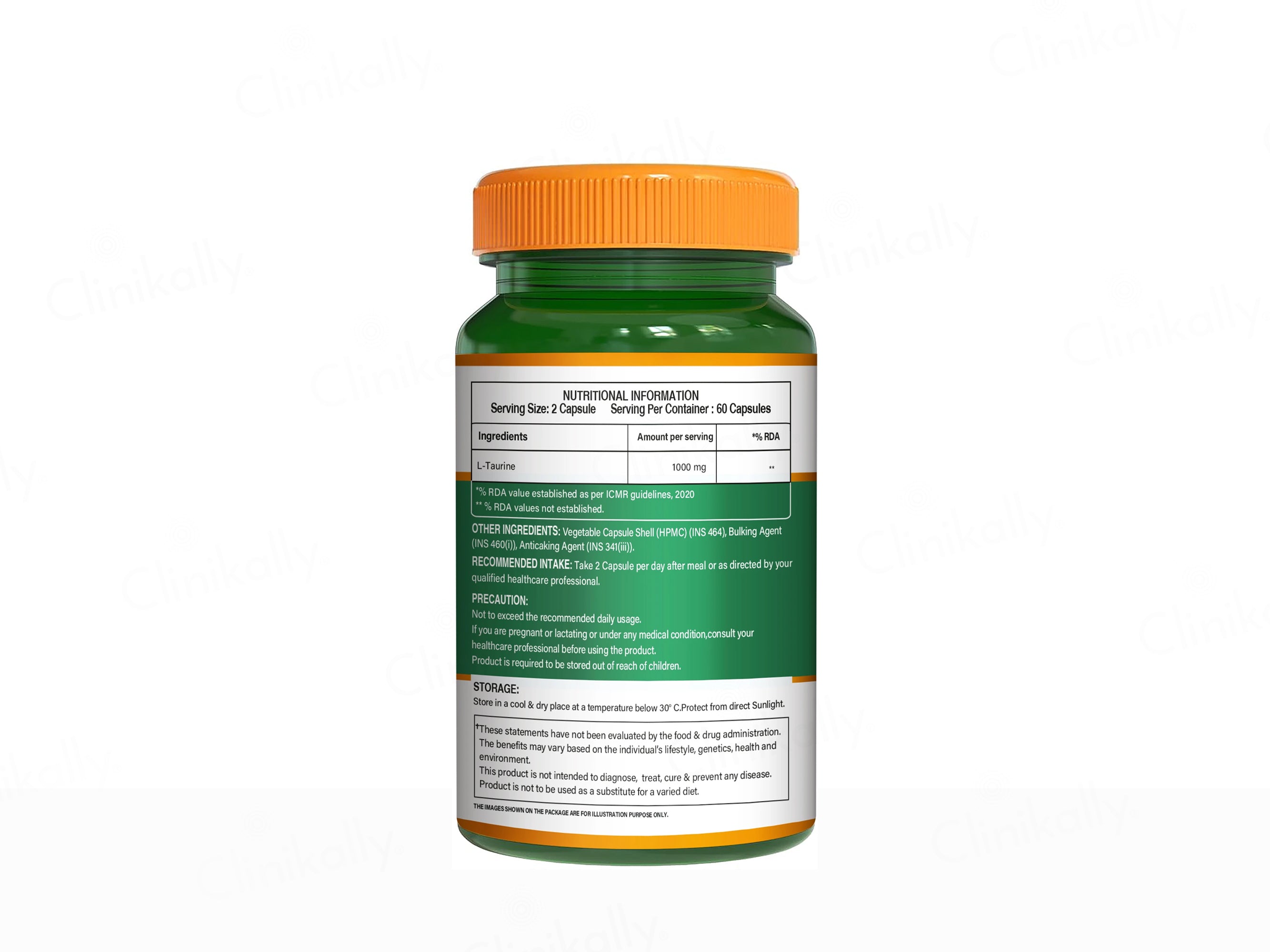 Pure Nutrition L-Taurine 1000mg Veg Capsule