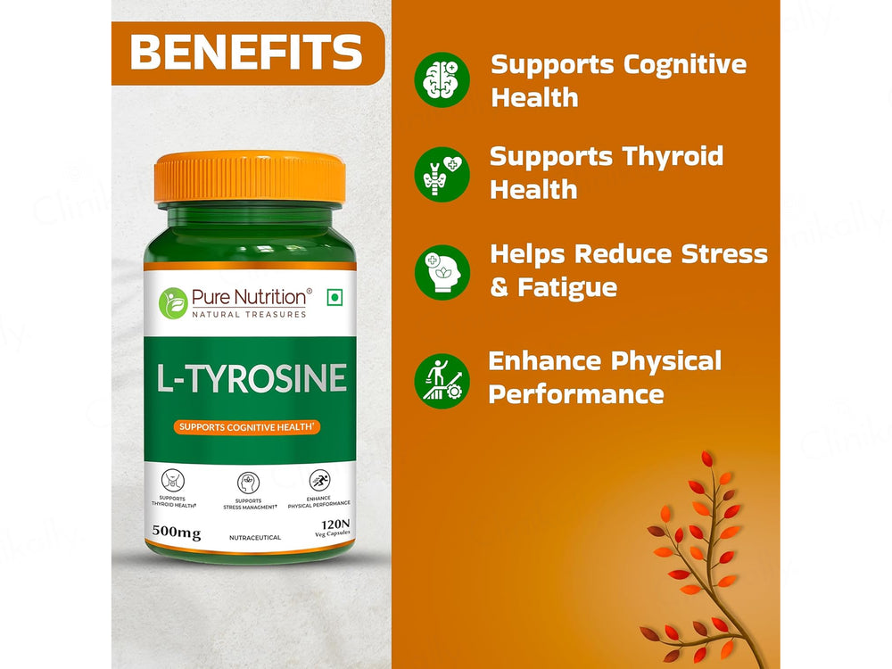 Pure Nutrition L-Tyrosine 500mg Veg Capsule