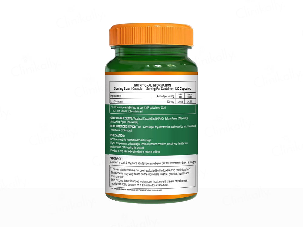 Pure Nutrition L-Tyrosine 500mg Veg Capsule