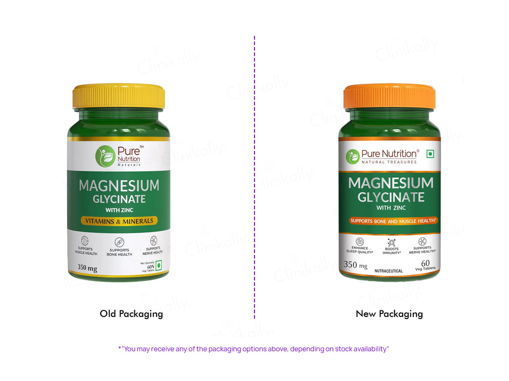 Pure Nutrition Magnesium Glycinate With Zinc Veg Tablet