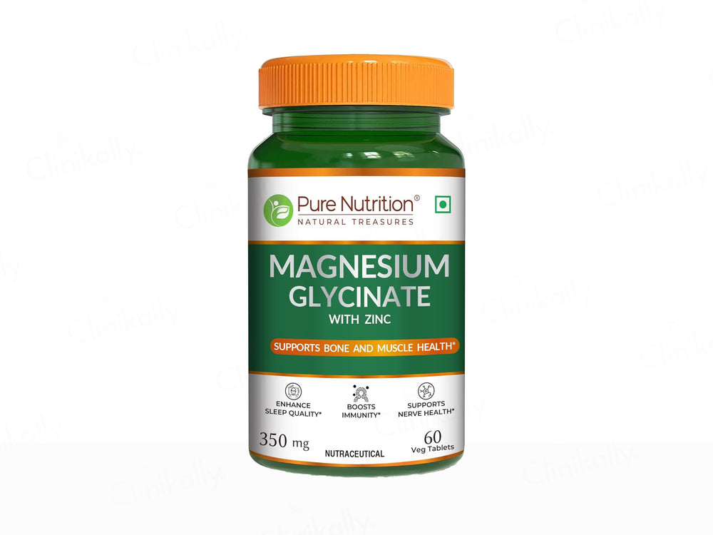Pure Nutrition Magnesium Glycinate With Zinc Veg Tablet