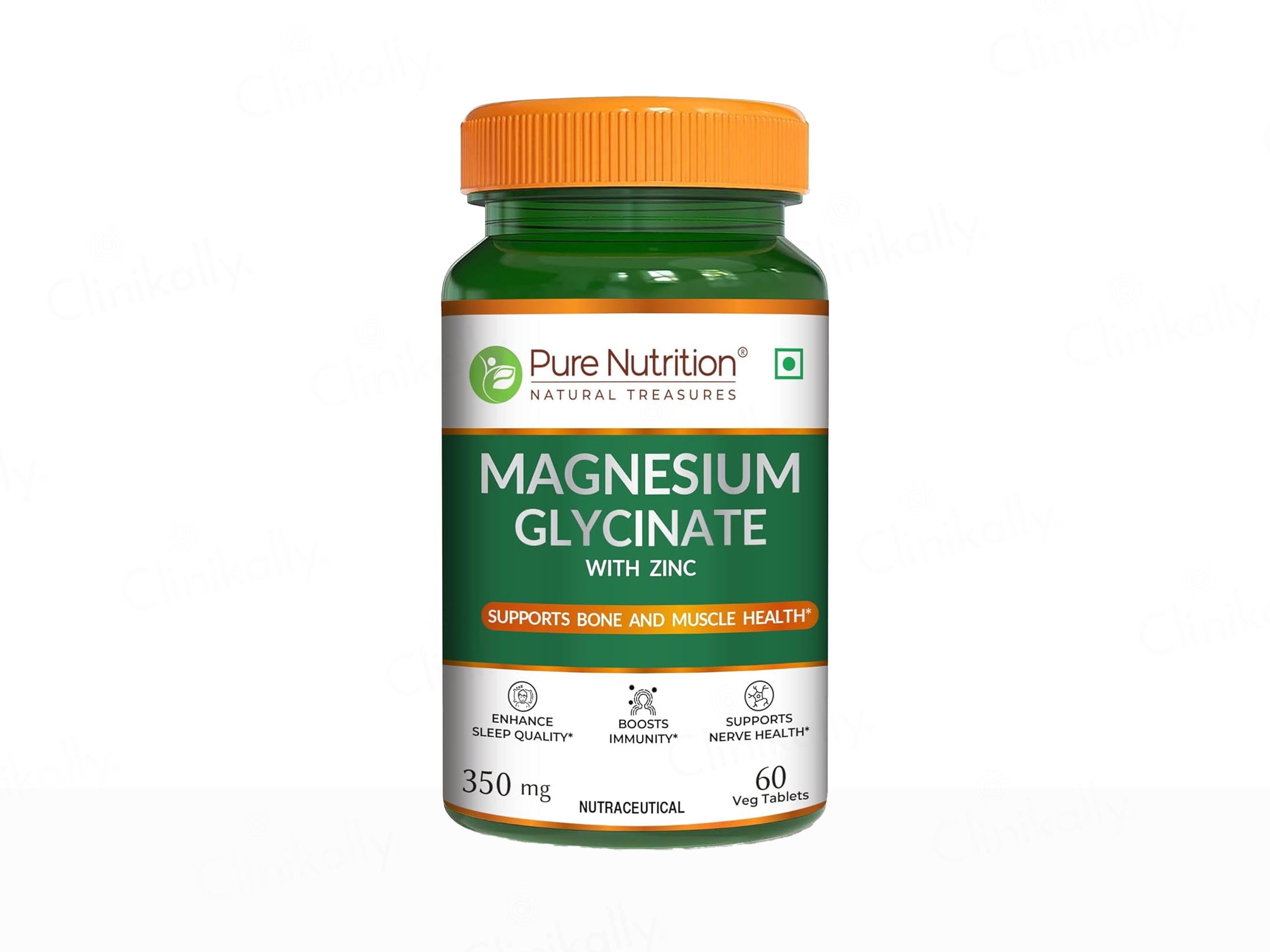 Pure Nutrition Magnesium Glycinate With Zinc Veg Tablet