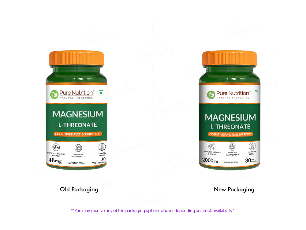 Pure Nutrition Magnesium L-Threonate Veg Capsule