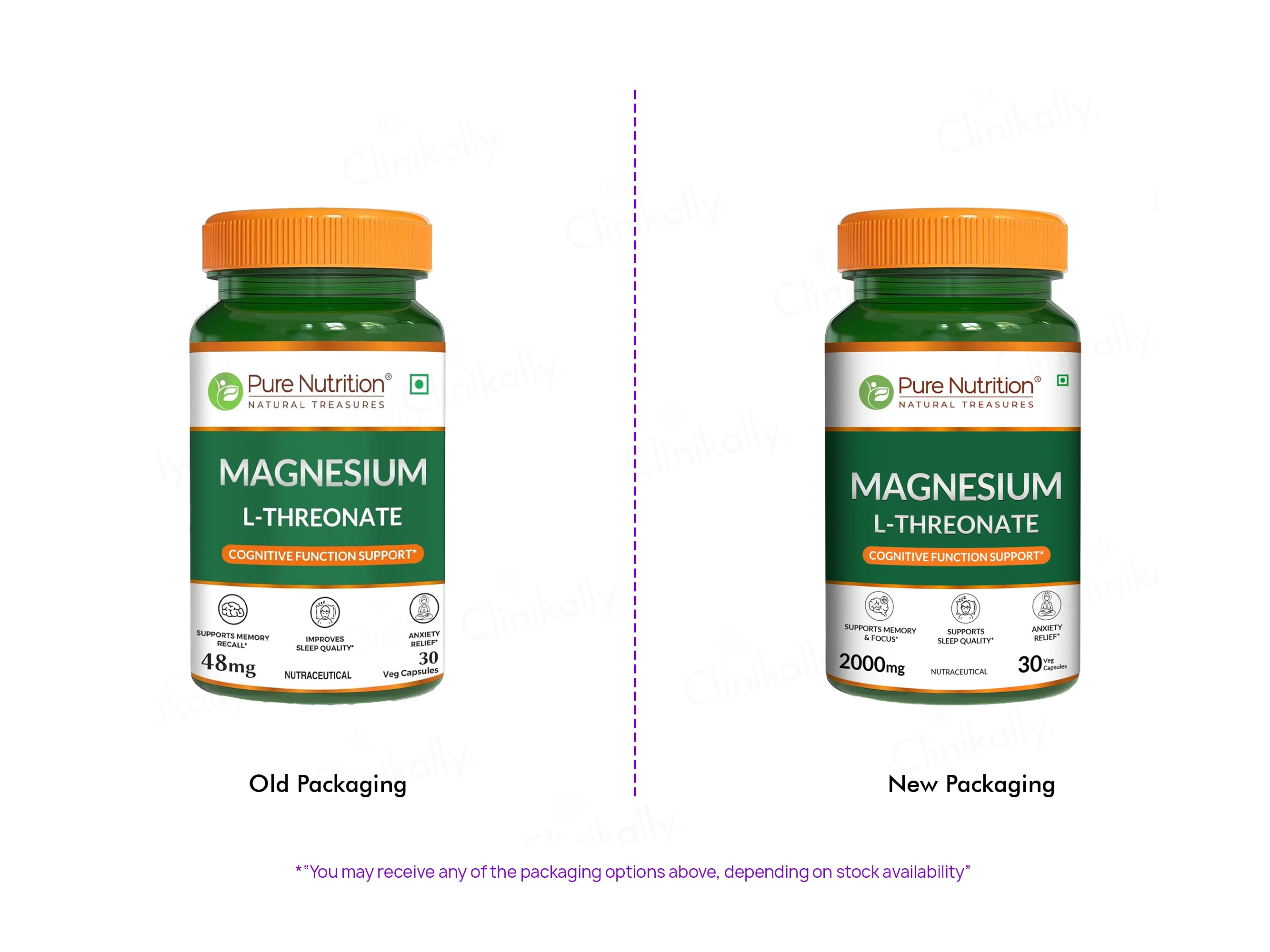 Pure Nutrition Magnesium L-Threonate Veg Capsule