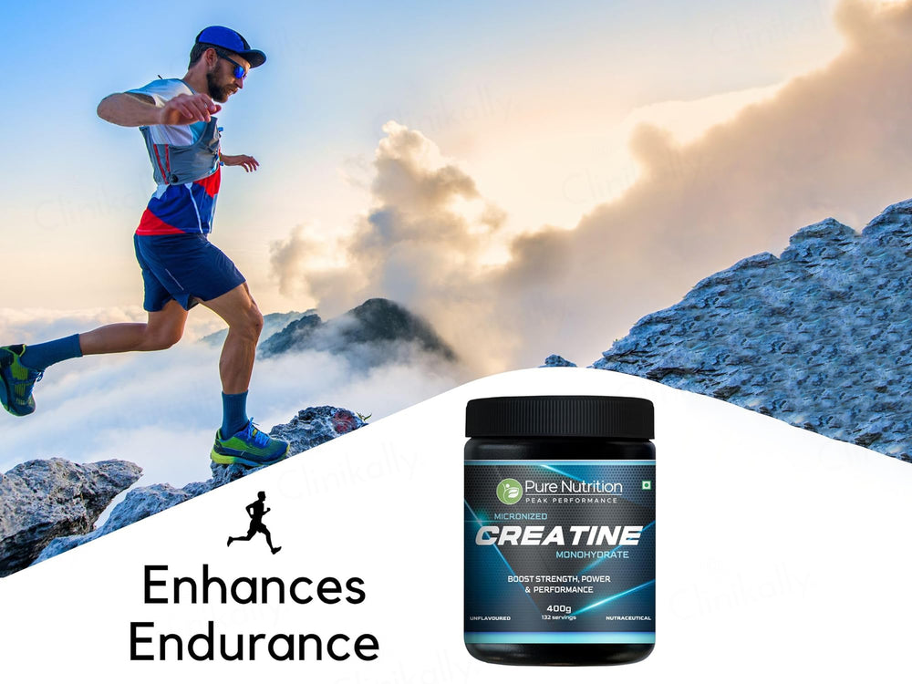 Pure Nutrition Micronized Creatine Monohydrate Nutraceutical Powder - Unflavoured