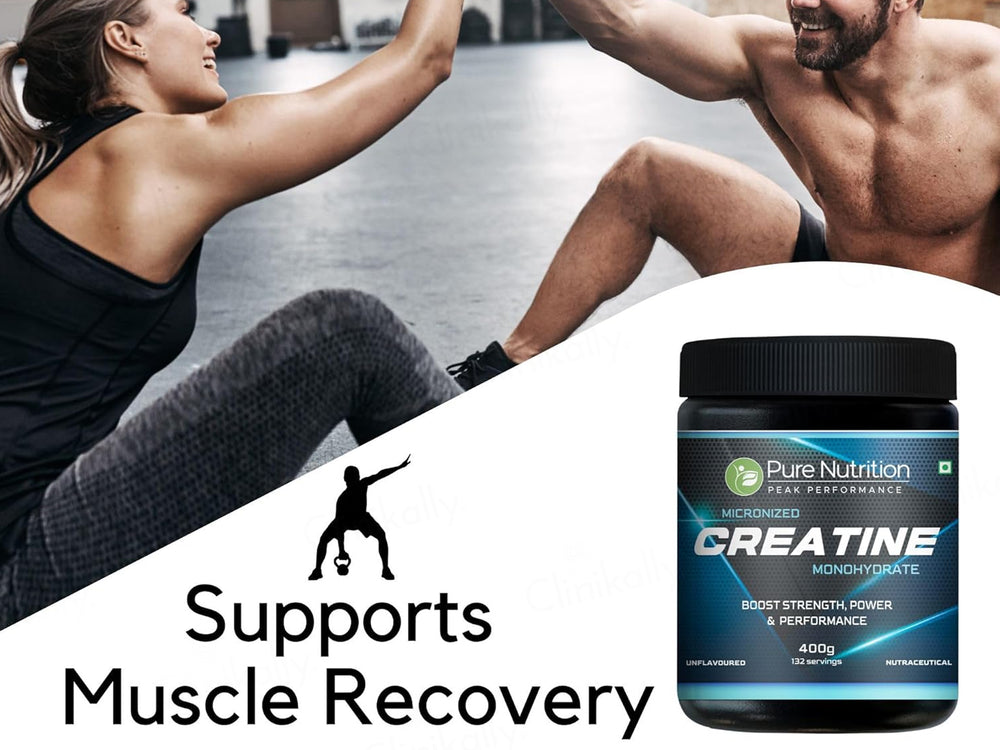 Pure Nutrition Micronized Creatine Monohydrate Nutraceutical Powder - Unflavoured