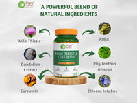 Pure Nutrition Milk Thistle Liver Detox With 80% Silymarin Flavonoids Veg Tablet