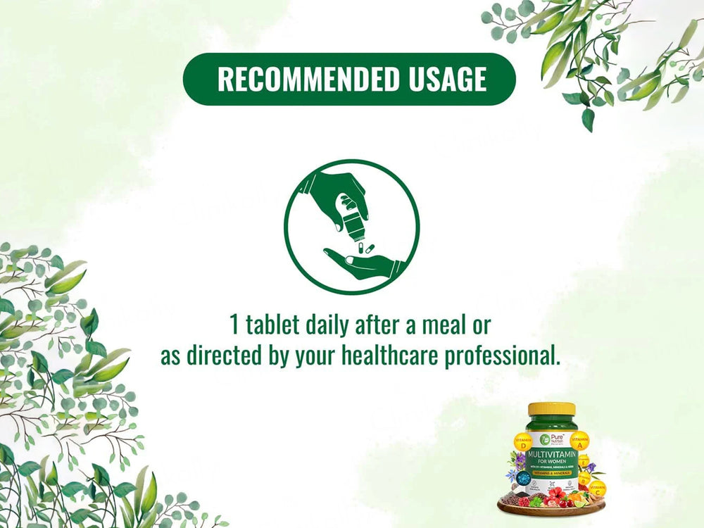 Pure Nutrition Multivitamin Veg Tablet For Women