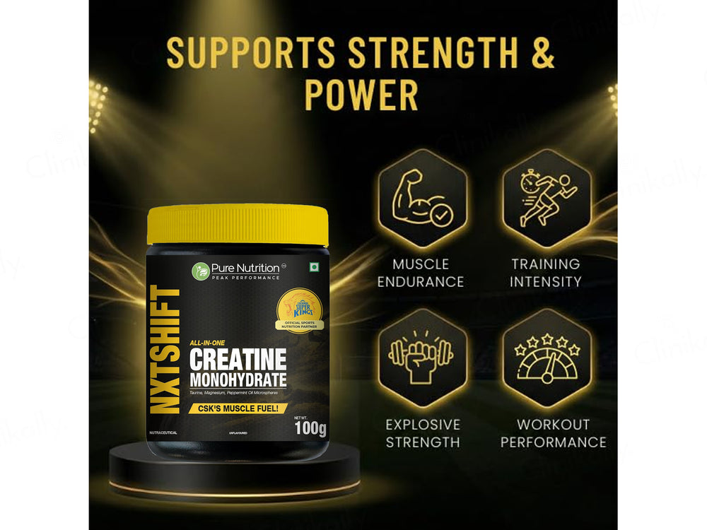 Pure Nutrition NXTShift Creatine Monohydrate Nutraceutical Powder