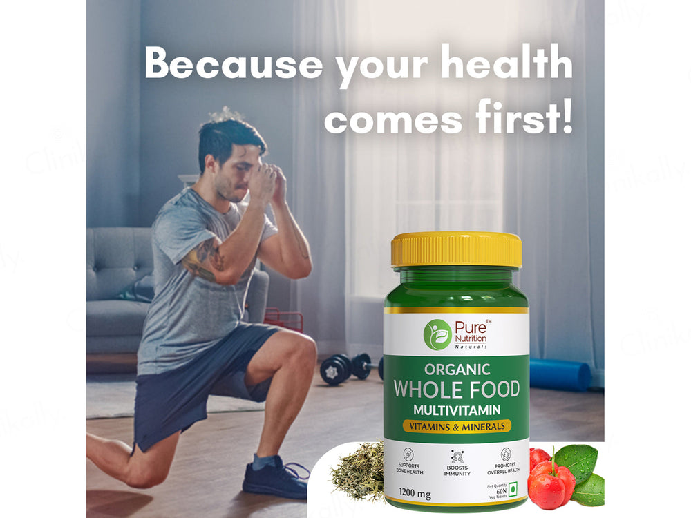 Pure Nutrition Organic Whole Food Multivitamin Veg Tablet