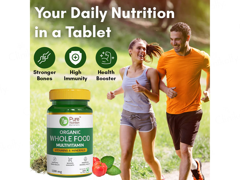 Pure Nutrition Organic Whole Food Multivitamin Veg Tablet