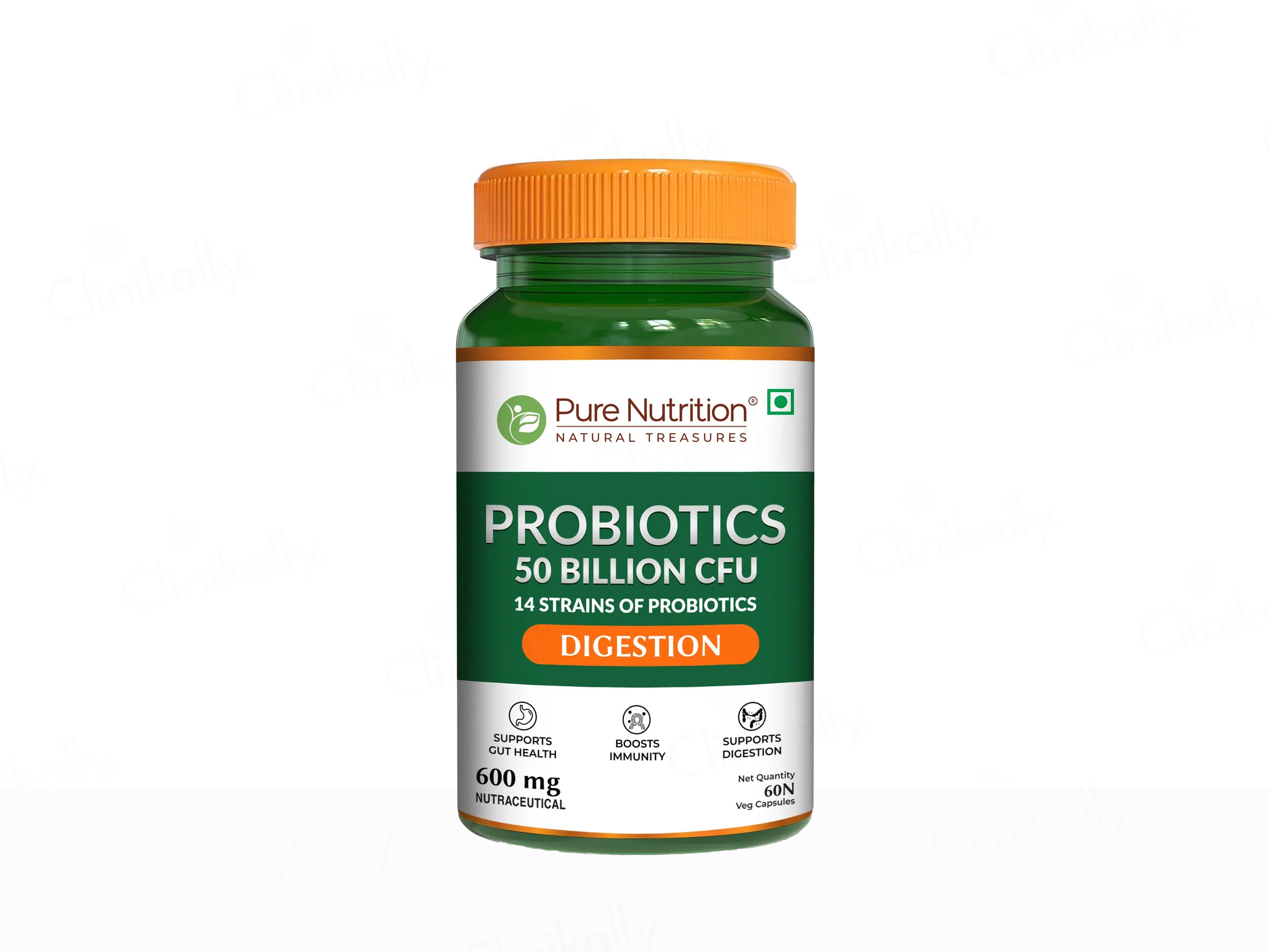 Pure Nutrition Probiotics 50 Billion CFU Veg Capsule