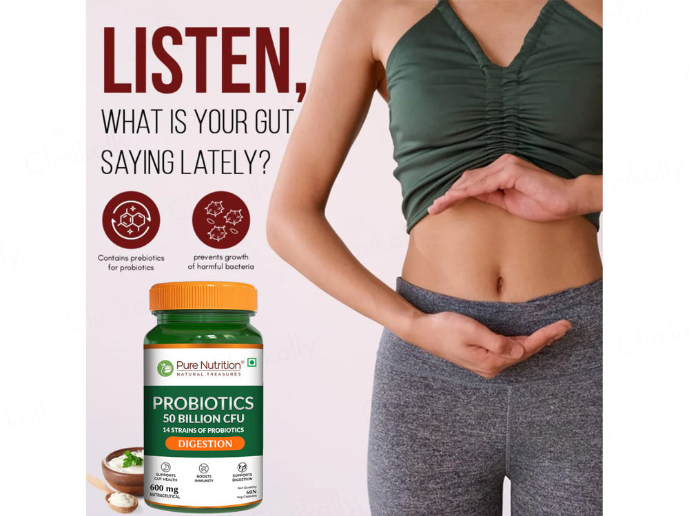 Pure Nutrition Probiotics 50 Billion CFU Veg Capsule