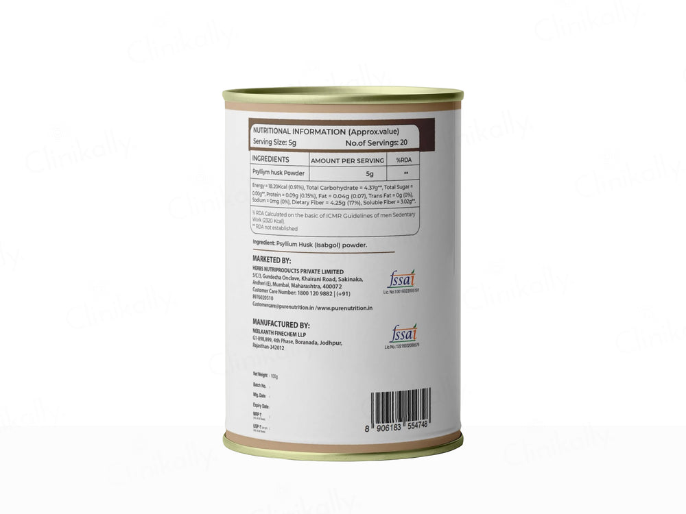 Pure Nutrition Psyllium Husk Isabgol Powder
