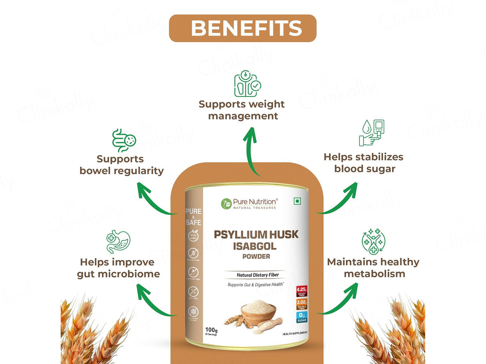 Pure Nutrition Psyllium Husk Isabgol Powder
