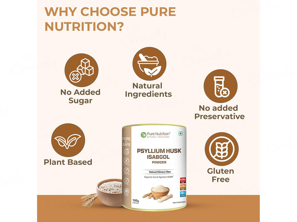 Pure Nutrition Psyllium Husk Isabgol Powder