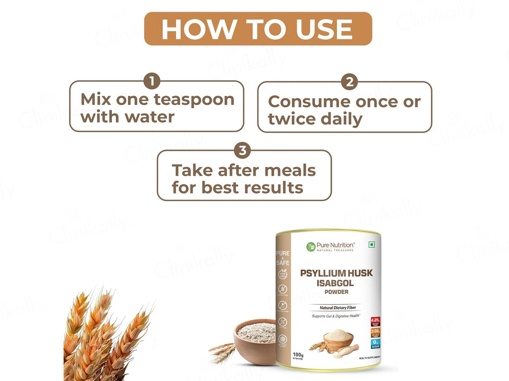 Pure Nutrition Psyllium Husk Isabgol Powder