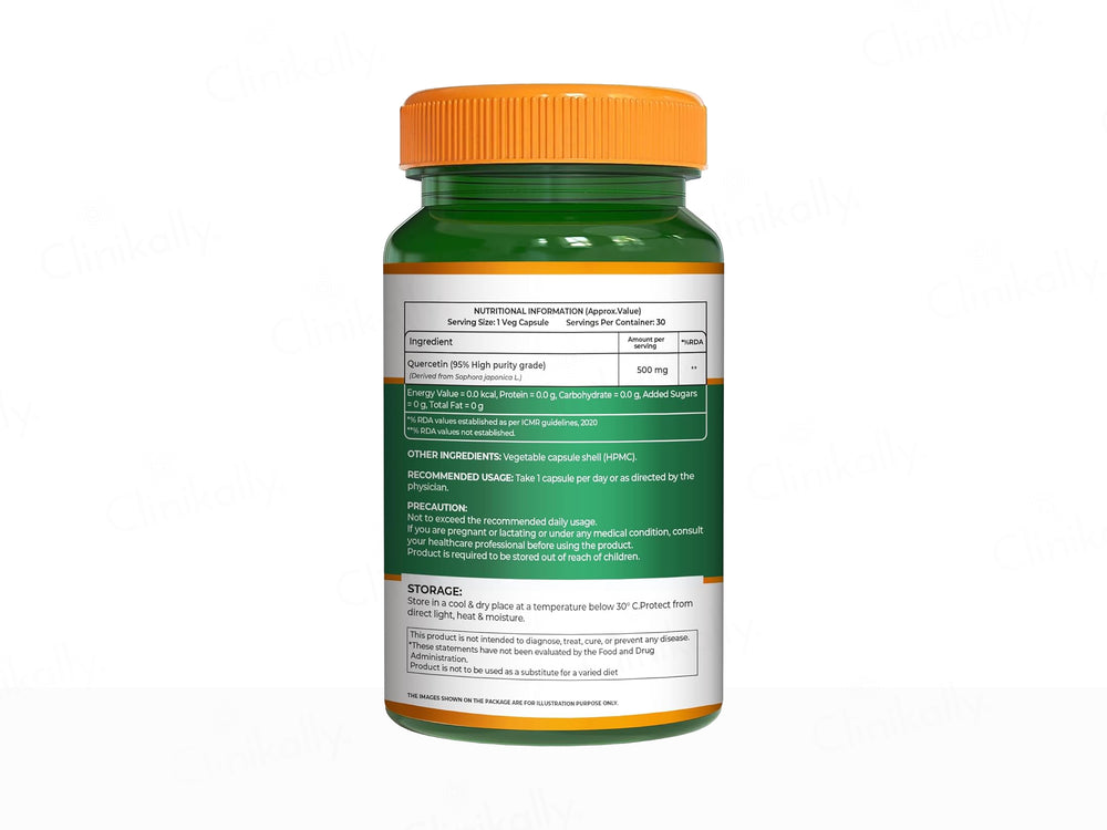 Pure Nutrition Quercetin 500mg Veg Capsule
