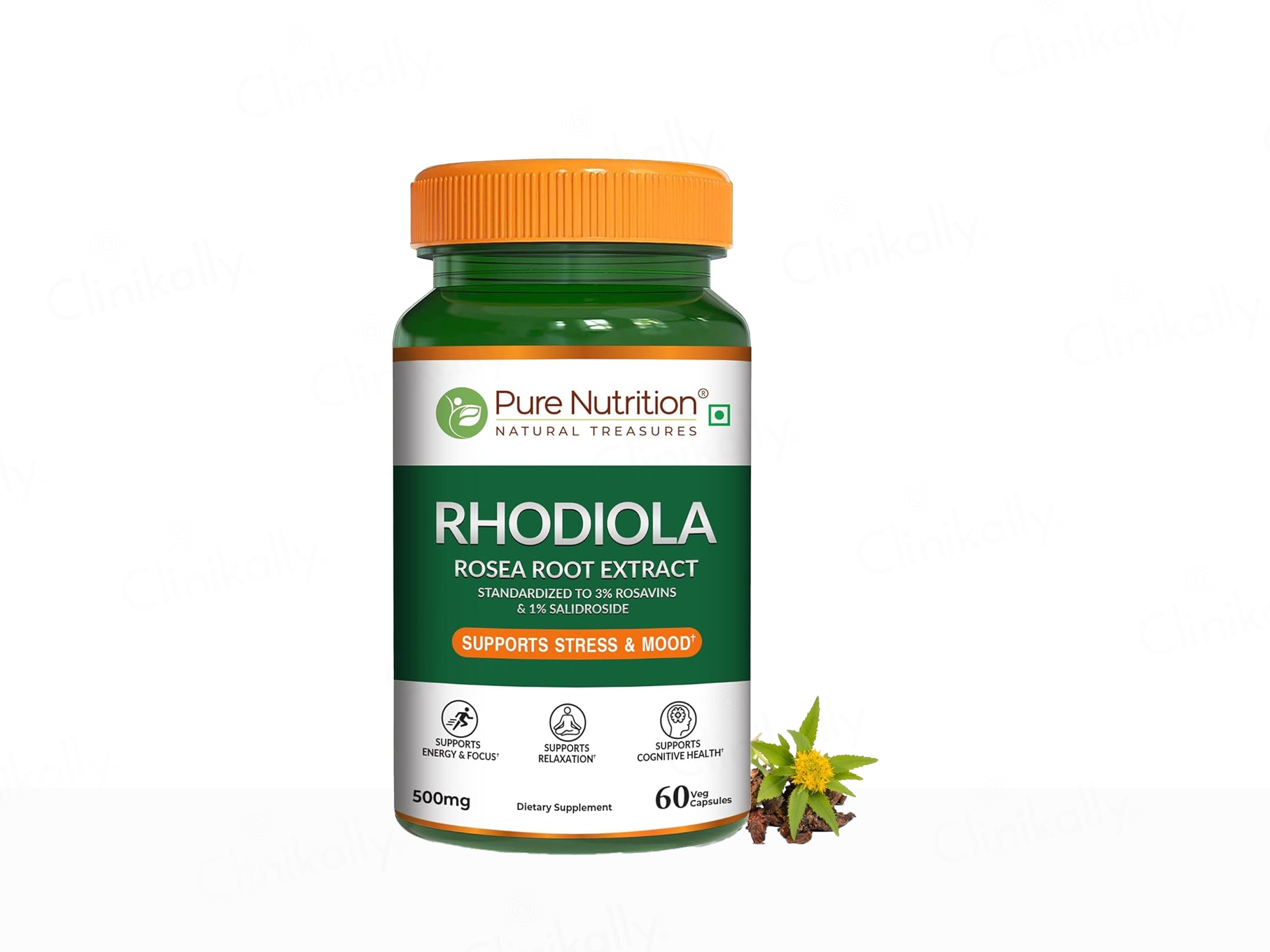 Pure Nutrition Rhodiola Rosea Root Extract Veg Capsule
